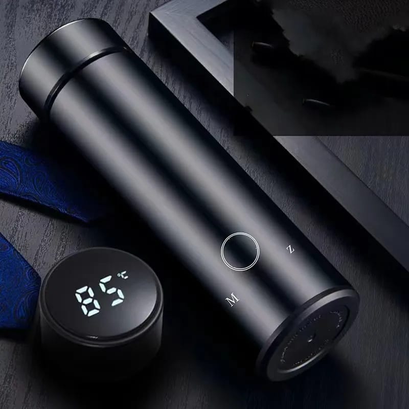 Water Bottle with LED Temperature Display, and light