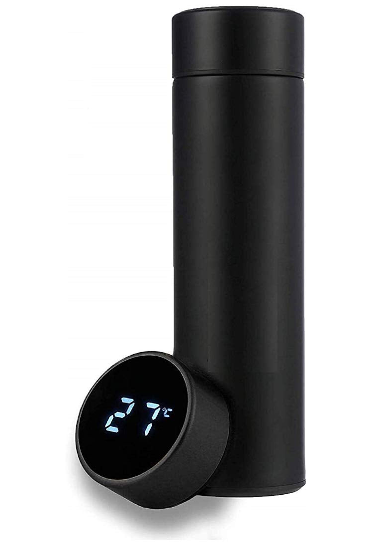 Water Bottle with LED Temperature Display, and light