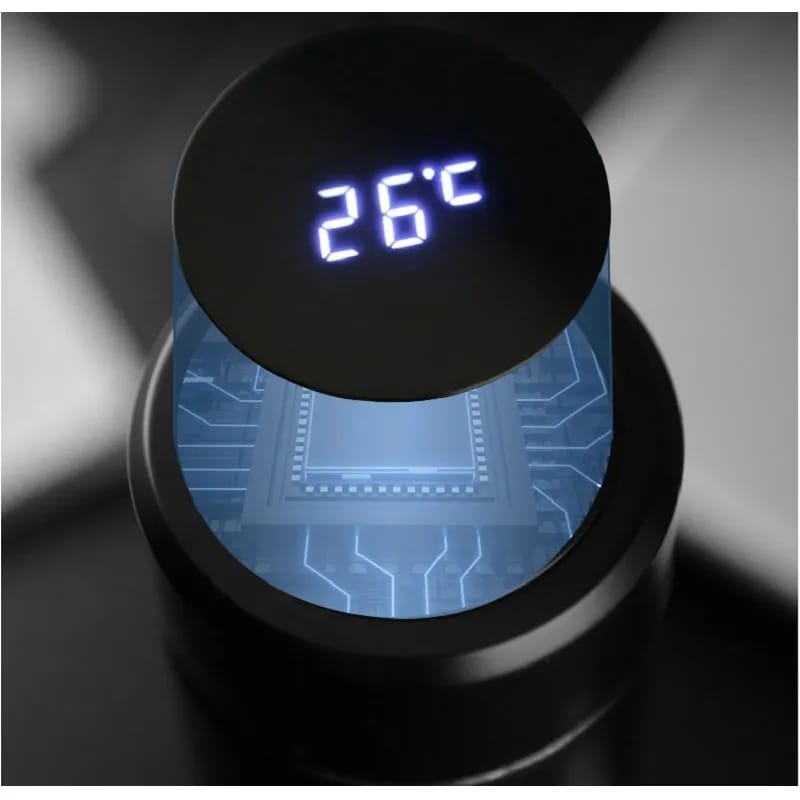 Water Bottle with LED Temperature Display, and light