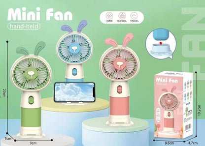 New Mini Cute Portable fan With high Quality Stand and long lasting battery