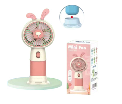 New Mini Cute Portable fan With high Quality Stand and long lasting battery