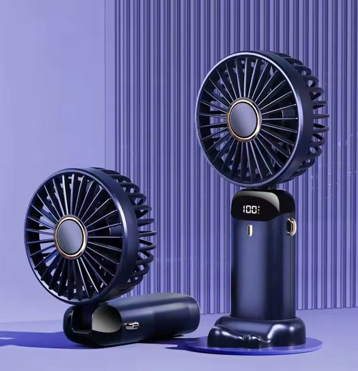 Mini portable hand held Fan with new design inspired by Charging timing