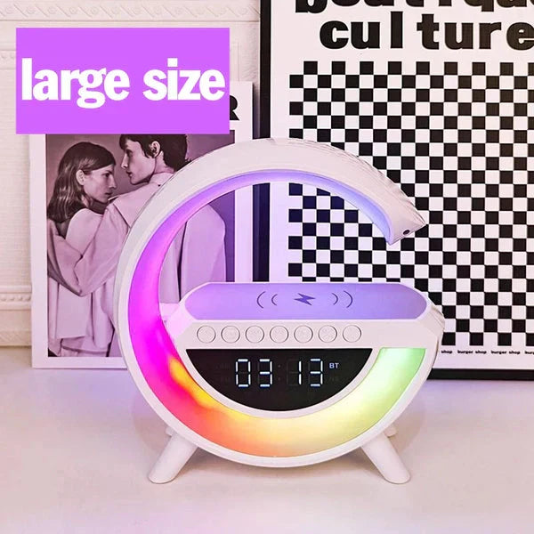 New BT 3401 & 15W Wireless Charger & Bluetooth Speaker with Alarm Clock